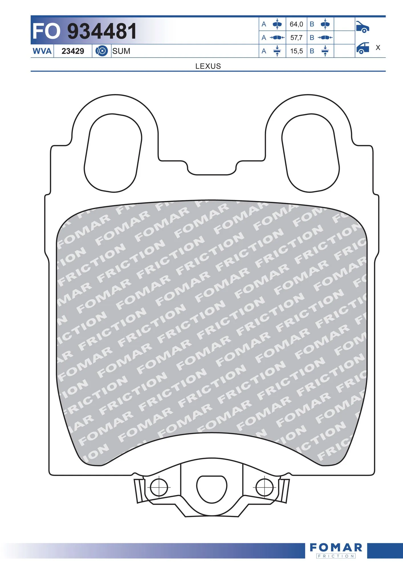 Brake Pad Set, disc brake